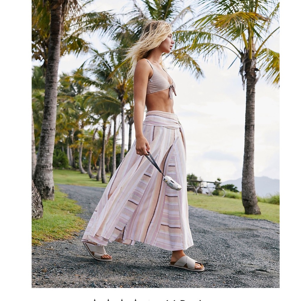 Free people unforgettable midi skirt Xs